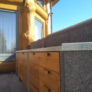 Кухня уличная Тик