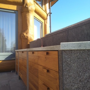 Кухня уличная Тик